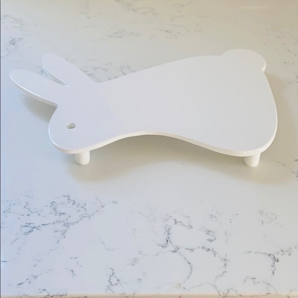 Crate&barrel White Bunny Trivet - Picture 11 of 15